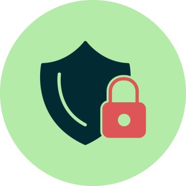 kalkan simgesi, vektör illüstrasyonu