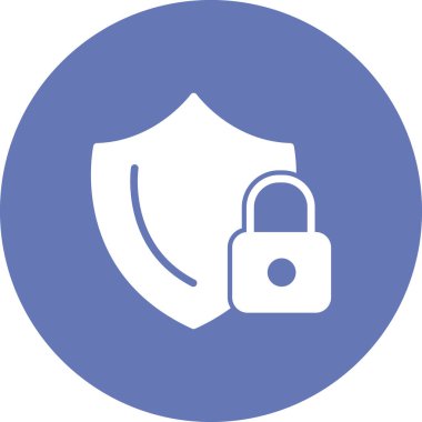 Kalkan. Web simgesi basit illüstrasyon