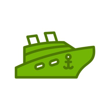 Web simge vektör çizim gemi
