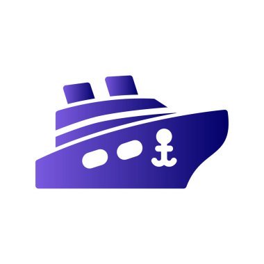 Web simge vektör çizim gemi