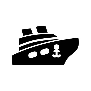 Web simge vektör çizim gemi