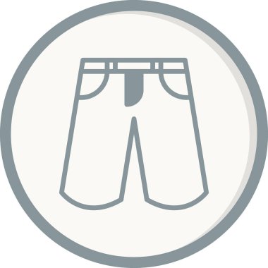 summer shorts icon, vector illustration