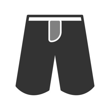 yaz şortları simgesi, vektör illüstrasyonu