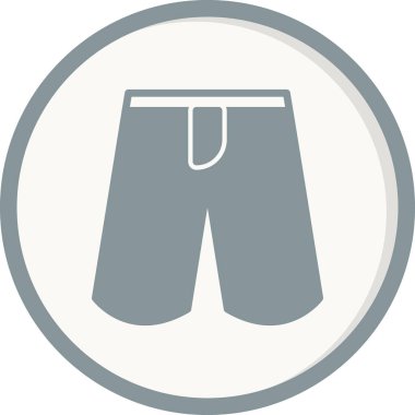 summer shorts icon, vector illustration