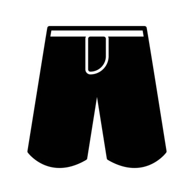 yaz şortları simgesi, vektör illüstrasyonu