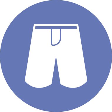 yaz şortları simgesi, vektör illüstrasyonu