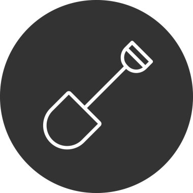 Kürek vektör ikonu tasarımı illüstrasyonu