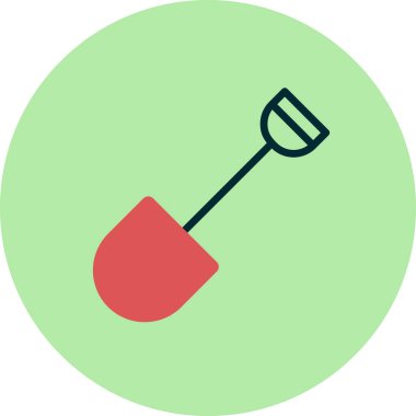 Kürek vektör ikonu tasarımı illüstrasyonu