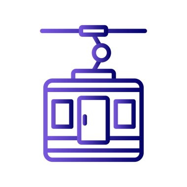 Kayak kaldırma simgesi, vektör çizimi