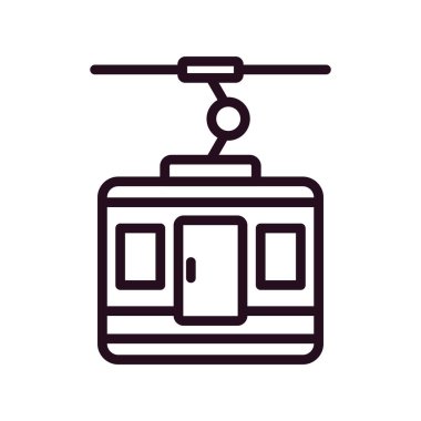 Kayak kaldırma simgesi, vektör çizimi