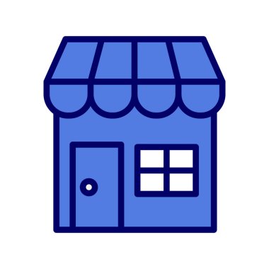 dükkan simgesi. vektör sanat illüstrasyonu