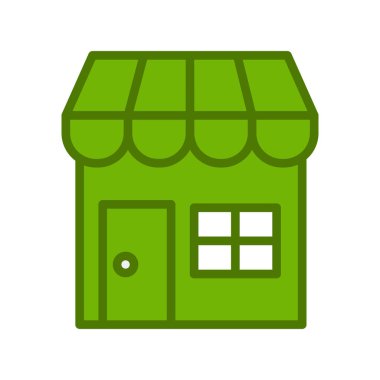 dükkan simgesi. vektör sanat illüstrasyonu