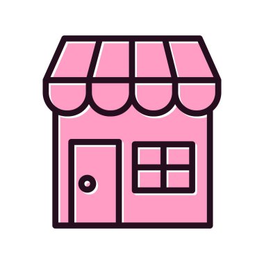 dükkan simgesi. vektör sanat illüstrasyonu