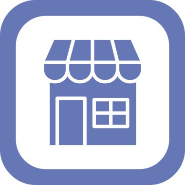 dükkan simgesi. vektör sanat illüstrasyonu