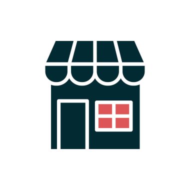 dükkan simgesi. vektör sanat illüstrasyonu