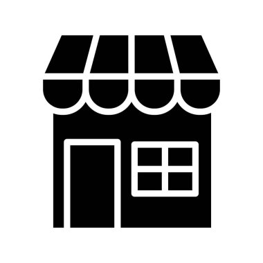 dükkan simgesi. vektör sanat illüstrasyonu
