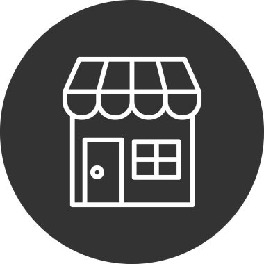 dükkan simgesi. vektör sanat illüstrasyonu