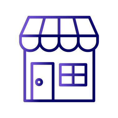 dükkan simgesi. vektör sanat illüstrasyonu