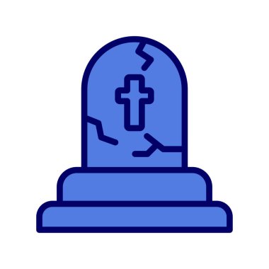 Tombstone simgesi basit illüstrasyon