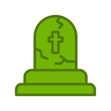 Tombstone simgesi basit illüstrasyon