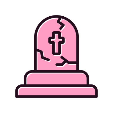 Tombstone simgesi basit illüstrasyon