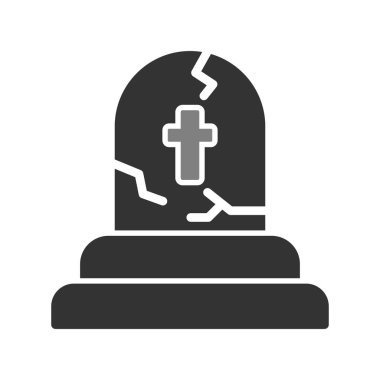 Tombstone simgesi basit illüstrasyon