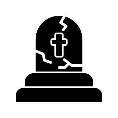 Tombstone simgesi basit illüstrasyon
