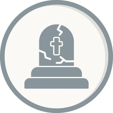 Tombstone simgesi basit illüstrasyon