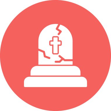 Tombstone simgesi basit illüstrasyon