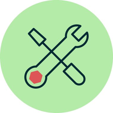 araç simgesi, vektör illüstrasyonu