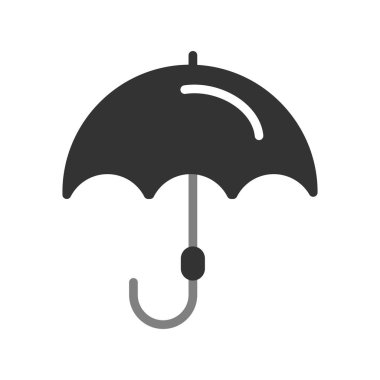 Şemsiye, koruma kavramı simgesi. vektör illüstrasyonu