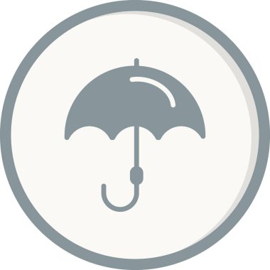 Şemsiye, koruma kavramı simgesi. vektör illüstrasyonu