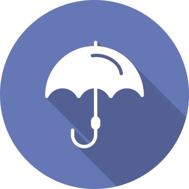 Şemsiye, koruma kavramı simgesi. vektör illüstrasyonu