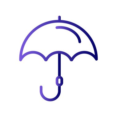 Şemsiye, koruma kavramı simgesi. vektör illüstrasyonu