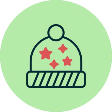  Şapka simgesi vektör illüstrasyonu