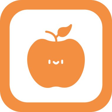 Taze elma vektörü resimleme simgesi