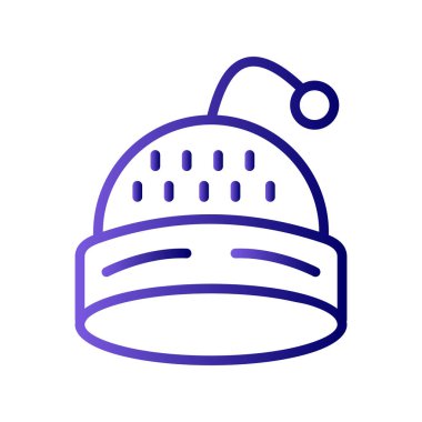 Beanie, ikon, vektör illüstrasyonu