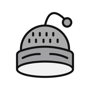 Beanie, ikon, vektör illüstrasyonu