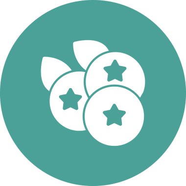 Böğürtlen, web simgesi basit illüstrasyon