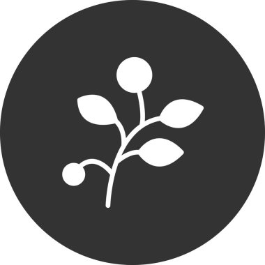 Yaprak simgesi vektör illüstrasyon tasarımlı dal 