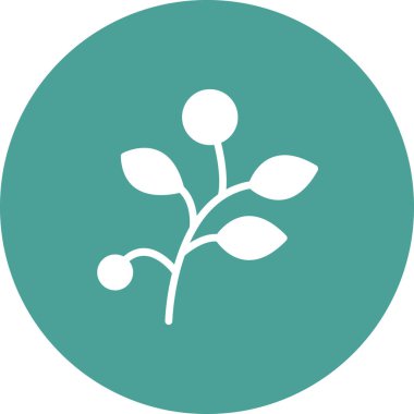 Yaprak simgesi vektör illüstrasyon tasarımlı dal 