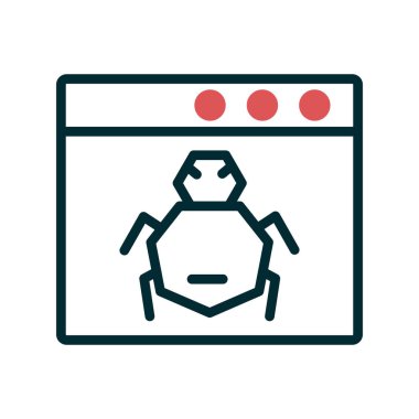 Web sitesi, vektör illüstrasyonu için web tasarım simgesi