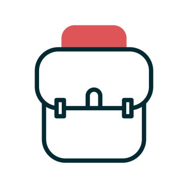 çanta simgesi vektör illüstrasyonu