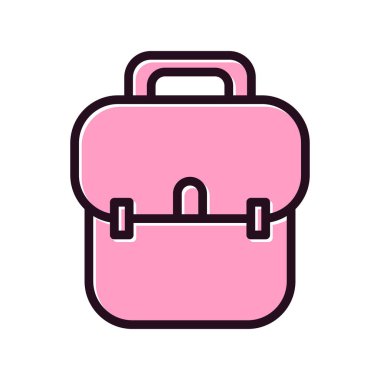 çanta simgesi vektör illüstrasyonu