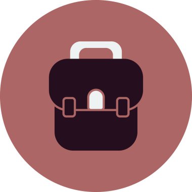 Evrak çantası simgesinin vektör illüstrasyonu