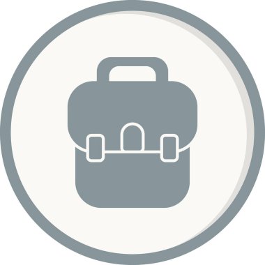 Çanta. Web simgesi basit illüstrasyon