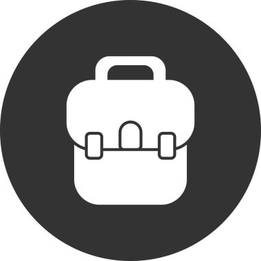 Evrak çantası simgesinin vektör illüstrasyonu