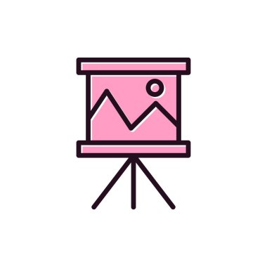 sunum simgesi vektör illüstrasyonu