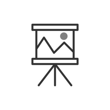 sunum simgesi vektör illüstrasyonu