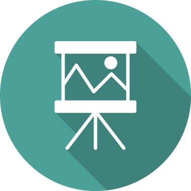 sunum simgesi vektör illüstrasyonu